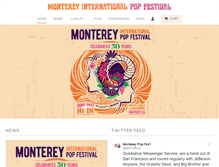 Tablet Screenshot of montereyinternationalpopfestival.com